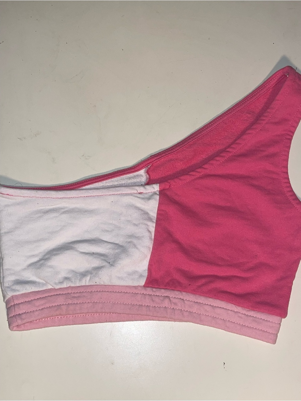 ' Pink & White Colorblock top - Picture 3 of 3